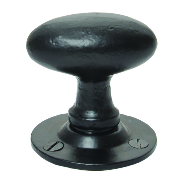 Cardea Black Oval Knobs